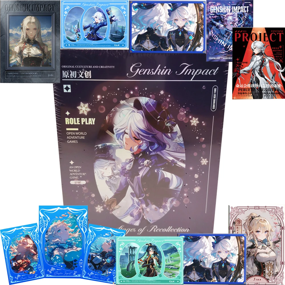High Score Open World Game Genshin Impact Collection Card Surprise Creative Exclusive Characters Practical Exquisite Cards Gifts