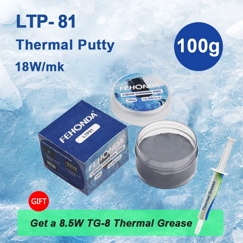 LTP81 FEHONDA Płynna podkładka termiczna 12g 50g 100g Szpachlówka termiczna Reaplce Podkładka termiczna