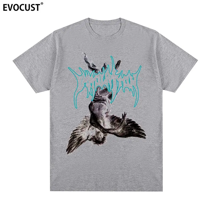 

Immolation Rock Short-sleeved T-shirt, New York Underground Dead Gold Band, Angel Men and Women in The Music Scene Retro