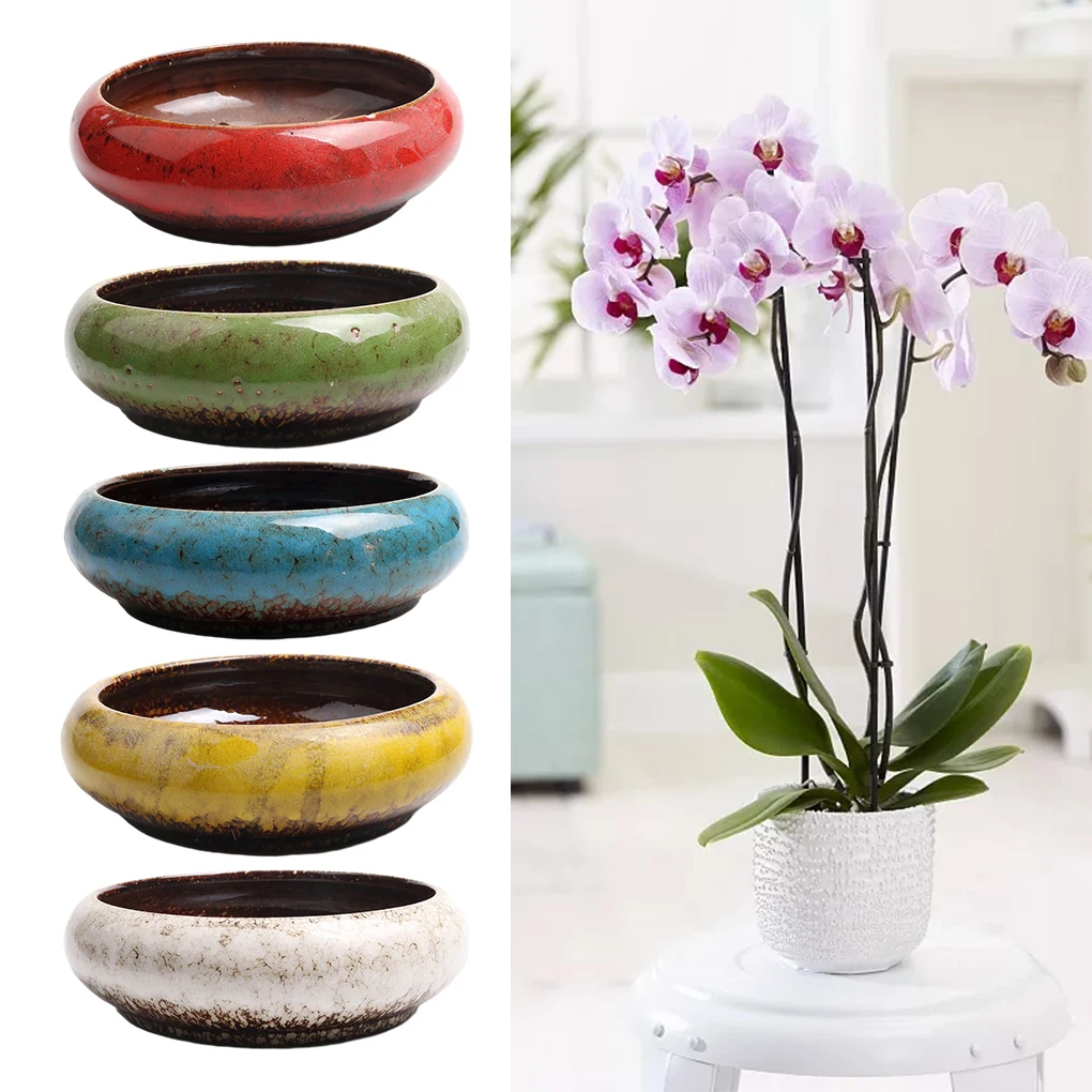 Beautifully Designed Ceramic Flower Pot For Plant Decor Not Easy To Deform Succulent Planter Pot