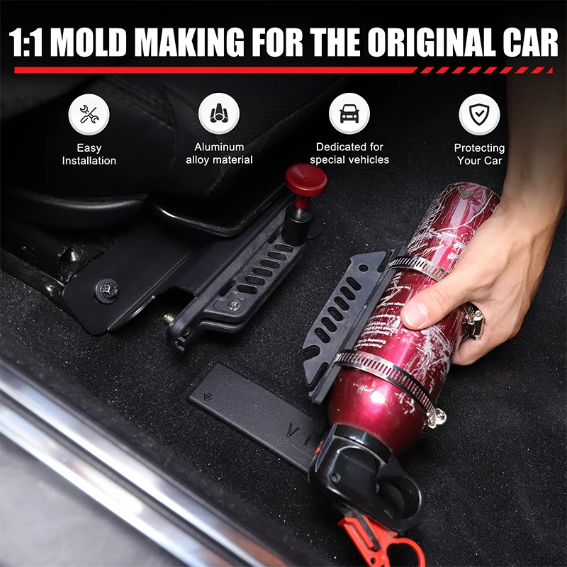 

Подходит для Mazda MX-5 MX5 ND 2016-2025, модифицированный автомобильный регулируемый кронштейн для огнетушителей из алюминиевого сплава, автомобильные аксессуары