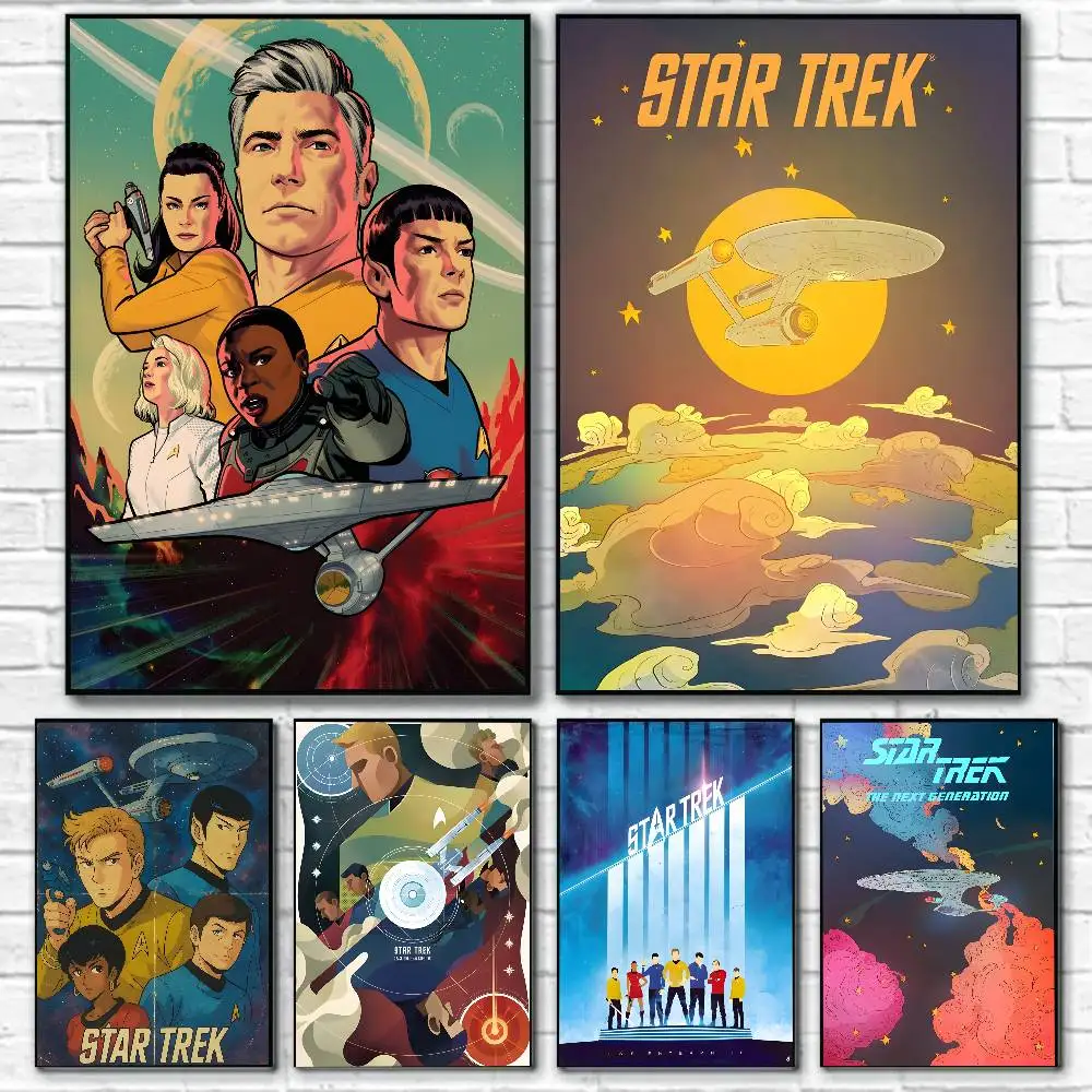 S-Star Trek Anime For Science Poster Canvas painting poster with prints Home bedroom living room decoration gift