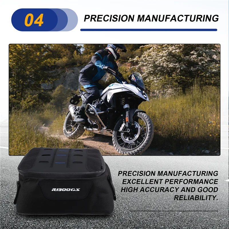 اكسسوارات الدراجات النارية صندوق علوي مقاوم للماء أداة السفر حقيبة غطاء علوي حقيبة لسيارات BMW R1300GS R 1300 GS 2023-2024-AD39