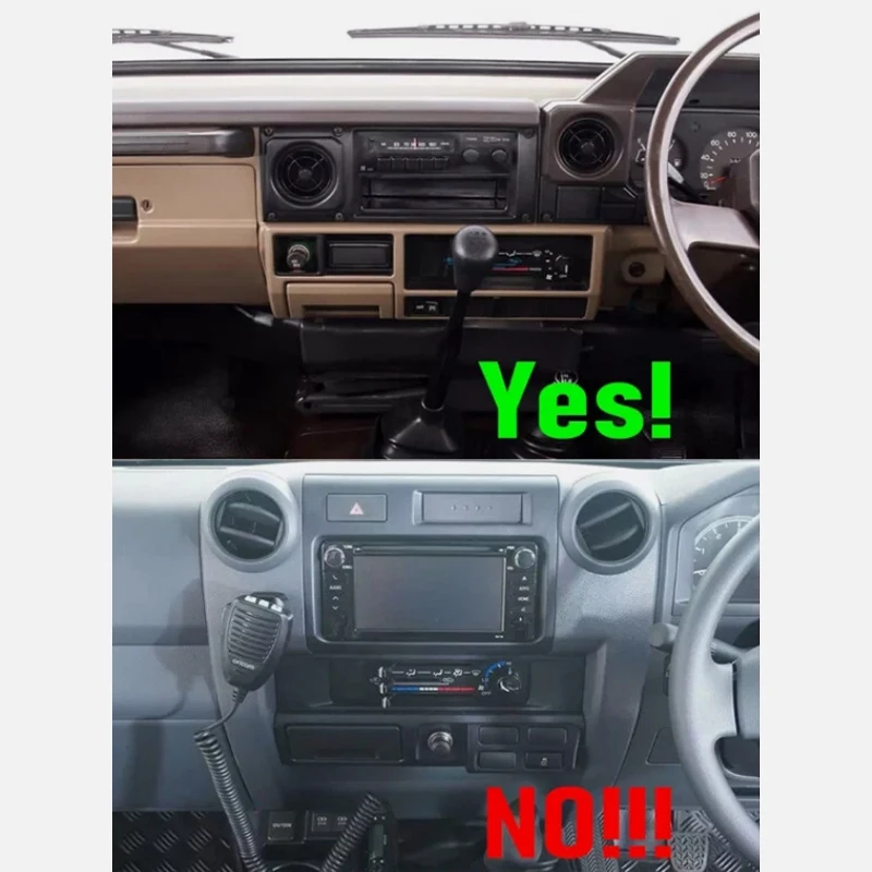 7'' Android 15 Car Radio For Toyota Land cruiser 70 series 1983-2006 GPS Carplay Android Car Radio 2DIN Bluetooth