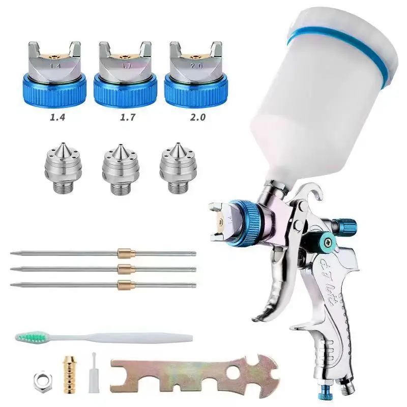 1.4/1 7/2.0 mm HVLP Air Gun Auto Repair Surface Painting High atomizing paint sprayer Pneumatic spray gun