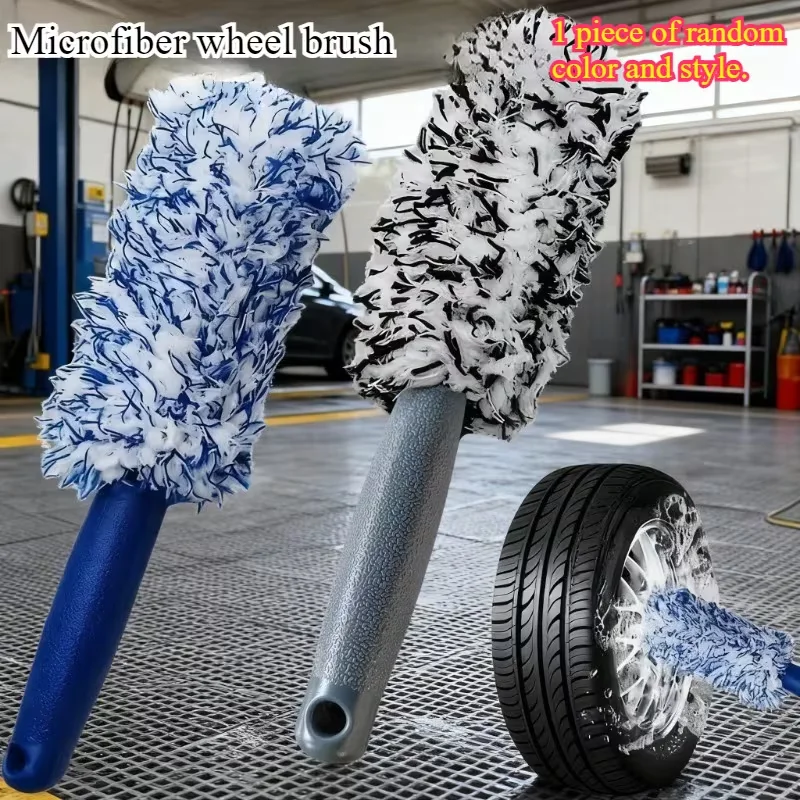A soft and deep-cleaning hub brush for protecting the car paint from scratches, a cleaning tool.