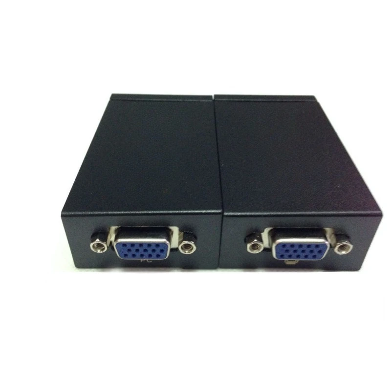 100M VGA Audio Signal Extender Over Cat5e Cat6 RJ45 Ethernet Cable Signal Amplifier Transmitter Receiver Kit