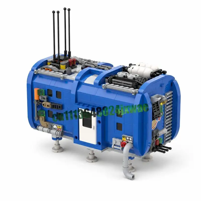 1061 Parts Sleeping Space Module Sci-Fi MOC Building Blocks Creative Architecture DIY Assembly Educational Toy Collection Gifts