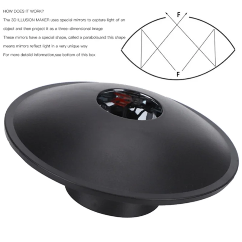 3D Mirascope Optical Illusion Image Projection Desk Toys Hologram Image Creator