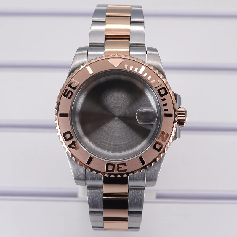 

40mm 200M Waterproof Watch Case Steel Strap Sapphire Glass For NH35 NH36 NH34/38 NH70 Miyota 8215 Eta 2824 Movement Watch Cases