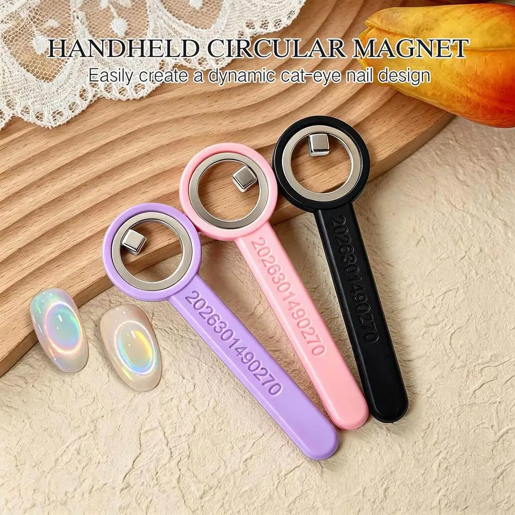 Nail Art Magnet Tool Round Hollow Hole for Gel Polish Professional Light Extraction Strong Magnetic No Bleed Beginner Friendly