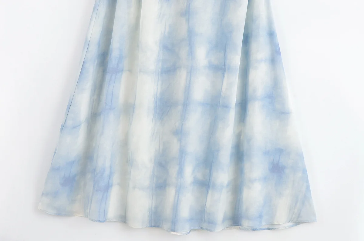 Fashion Retro Printed Midi Dress Sexy Backless Design Dress Halter Neck Long Dress Holiday Elegant Party Dress