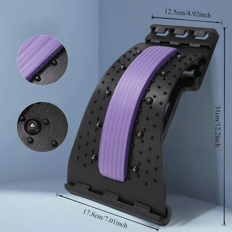 Estirador de relajación muscular para masaje de espalda, Corrector de terapia de postura, estiramiento de espalda, soporte Lumbar, alivio del dolor