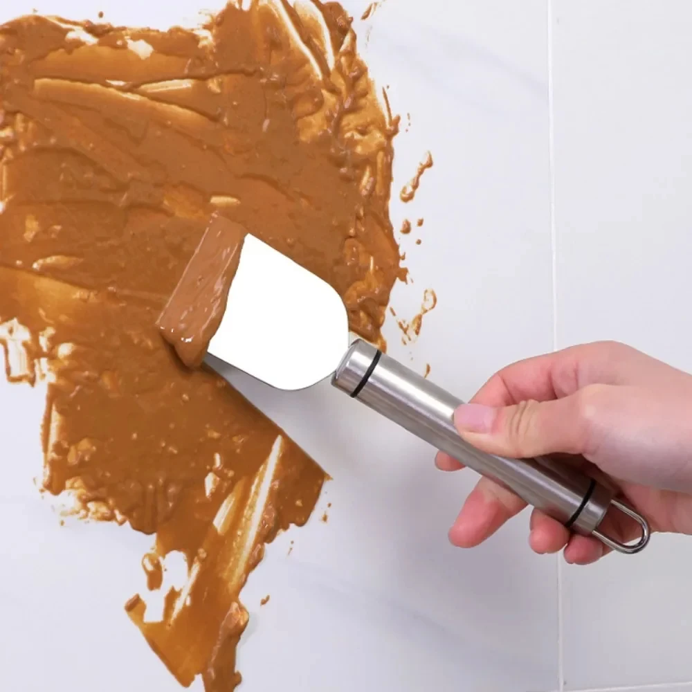 1/2/4 قطعة مكشطة معدنية شديدة التحمل، مجرفة إزالة البقع والصقيع العنيدة، للفريزر والموقد وتنظيف الأرضيات #3