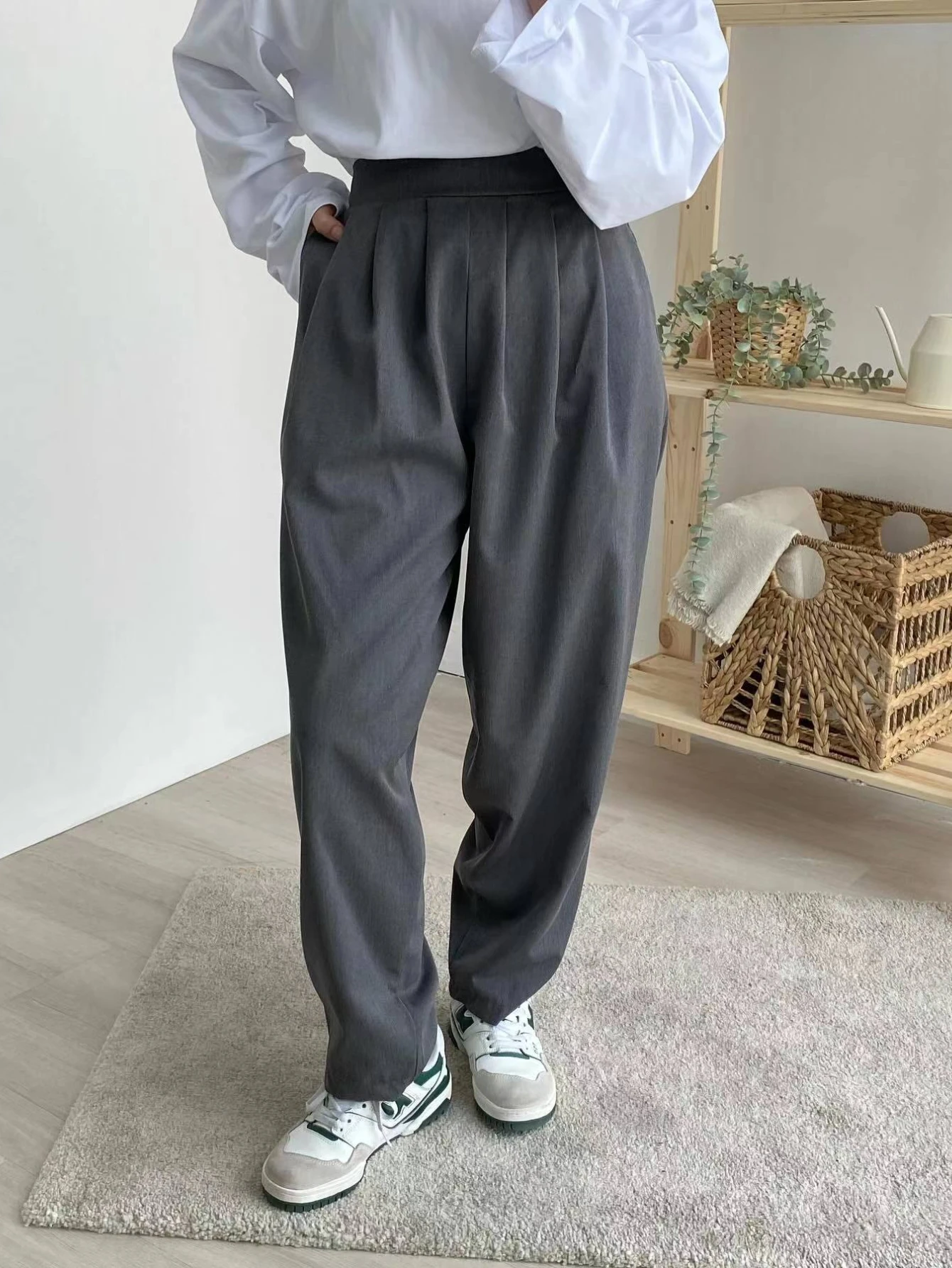 Eid Ensembles Musulmanes Femmes Chemise Solide Blouses Pantalon À Jambes Larges Ensemble Deux Pièces Musulman Ensemble Dubaï Arabe Maroc Décontracté Ramadan