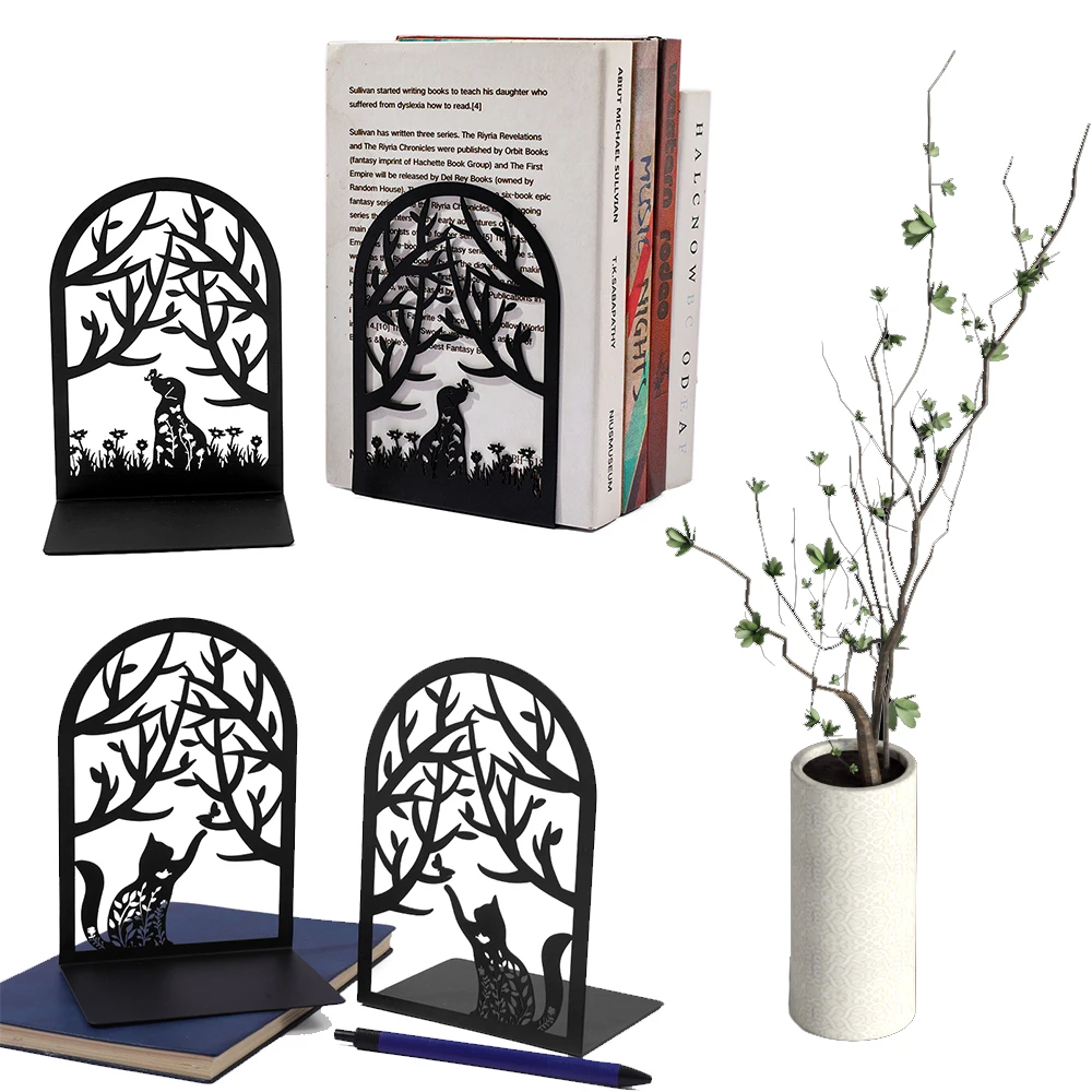 

Подставки для книг Magic Tree Pet для кошек и собак, устойчивый органайзер для книжной полки, милый декор для дома/офиса/библиотечный фэнтезийный подарок для любителей книг
