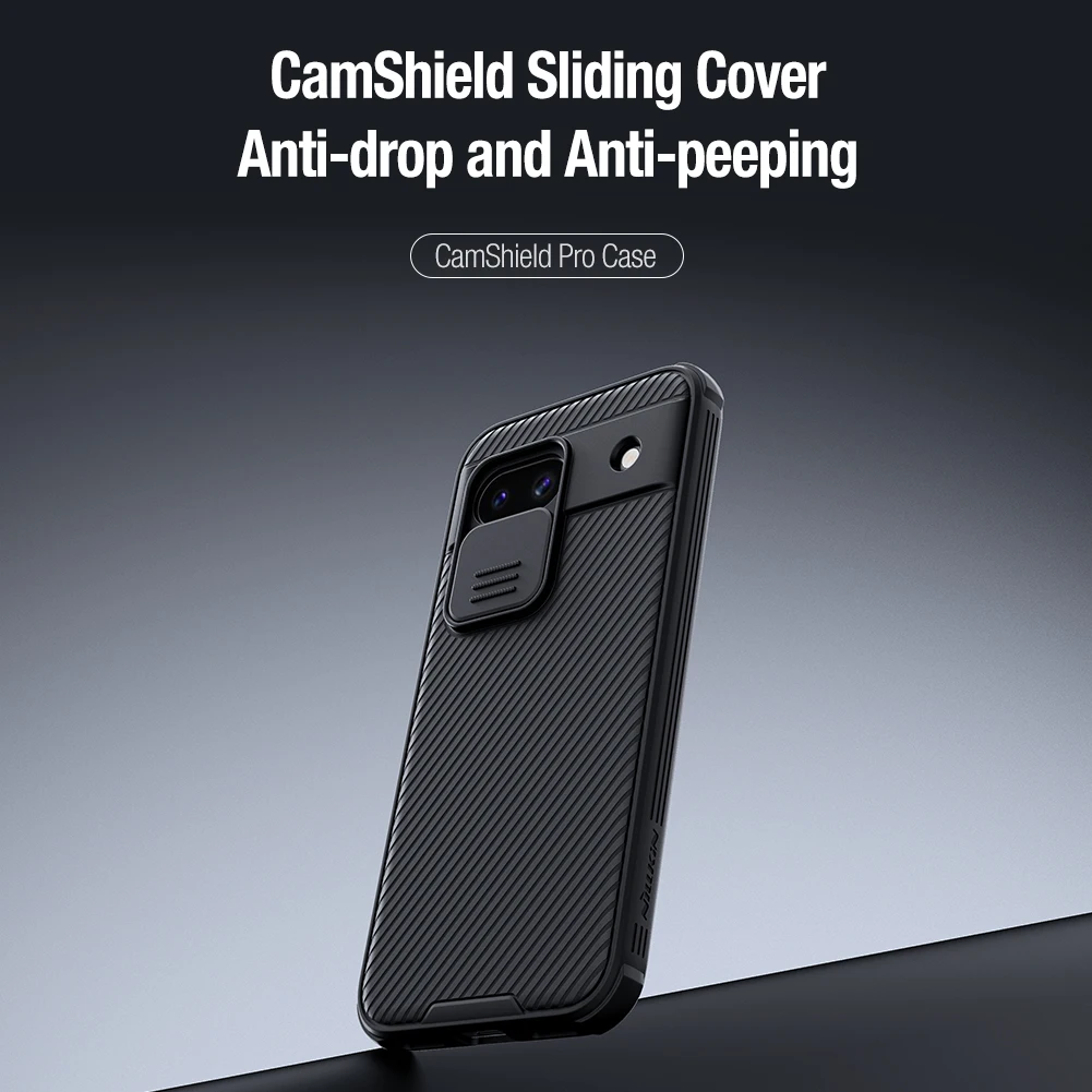 For Google Pixel 8A Case NILLKIN Fitted Case Camshield Super Frosted Shield Case For Google Pixel 8A Lens Protection Cover