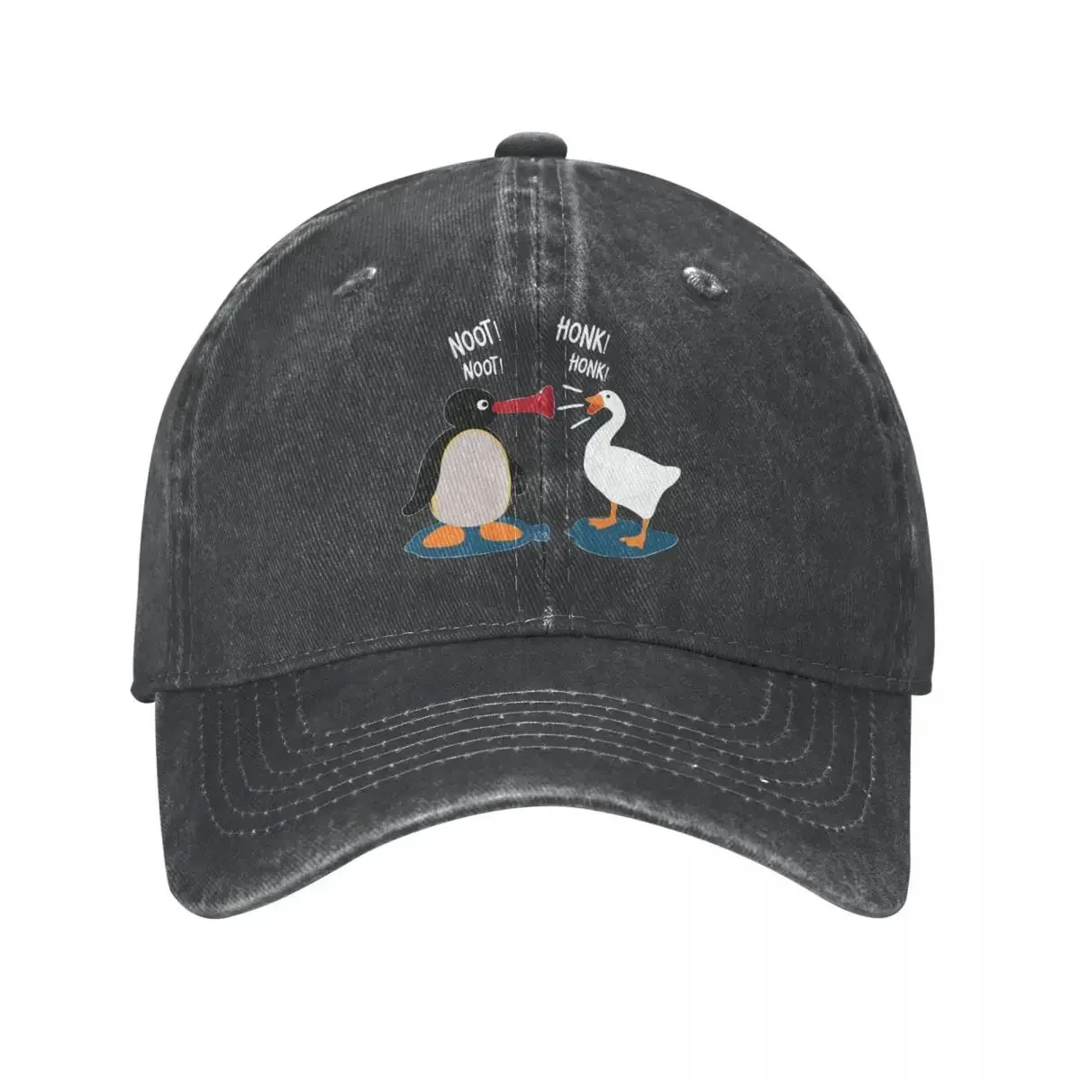 Noot Honk Baseball Caps Vintage Distressed Denim Washed Pingu Pinga Penguin Sun Cap for Men Women All Seasons Travel Hats Cap