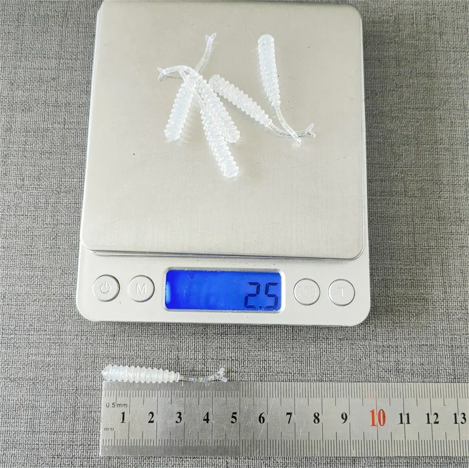 Angeln Weiche Köder AJING Rockfish 10 teile/los 0,5g 45mm Künstliche Wobbler Ozean Rock Silikon Shad Wurm Köder – Detail 3