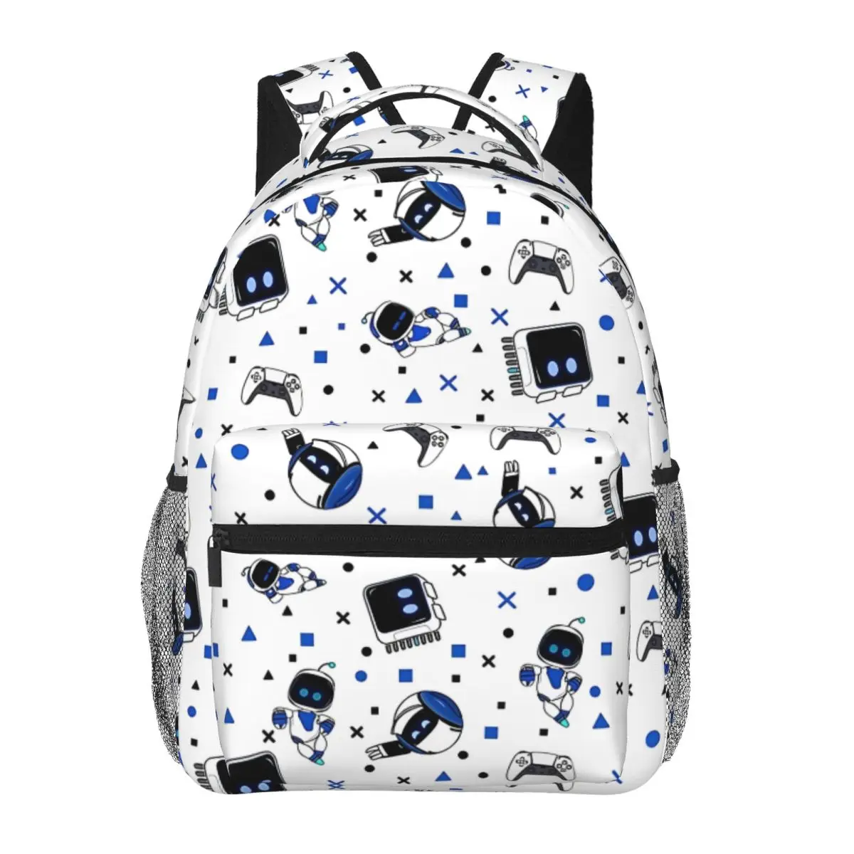 

Astrobot And Friends Printed Lightweight Casual Schoolbag For School, Outdoor, Shopping, Office 16in