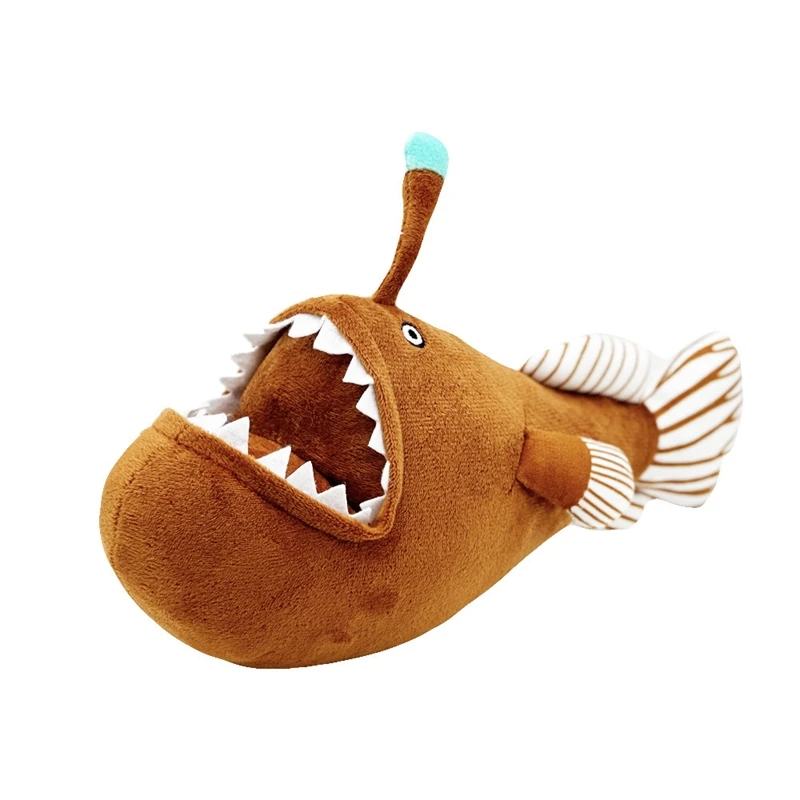 Melanocetus Johnsonii peluche réaliste mer profonde peluche mignon effrayant chambre décor pour enfants adolescents adultes cadeau de noël