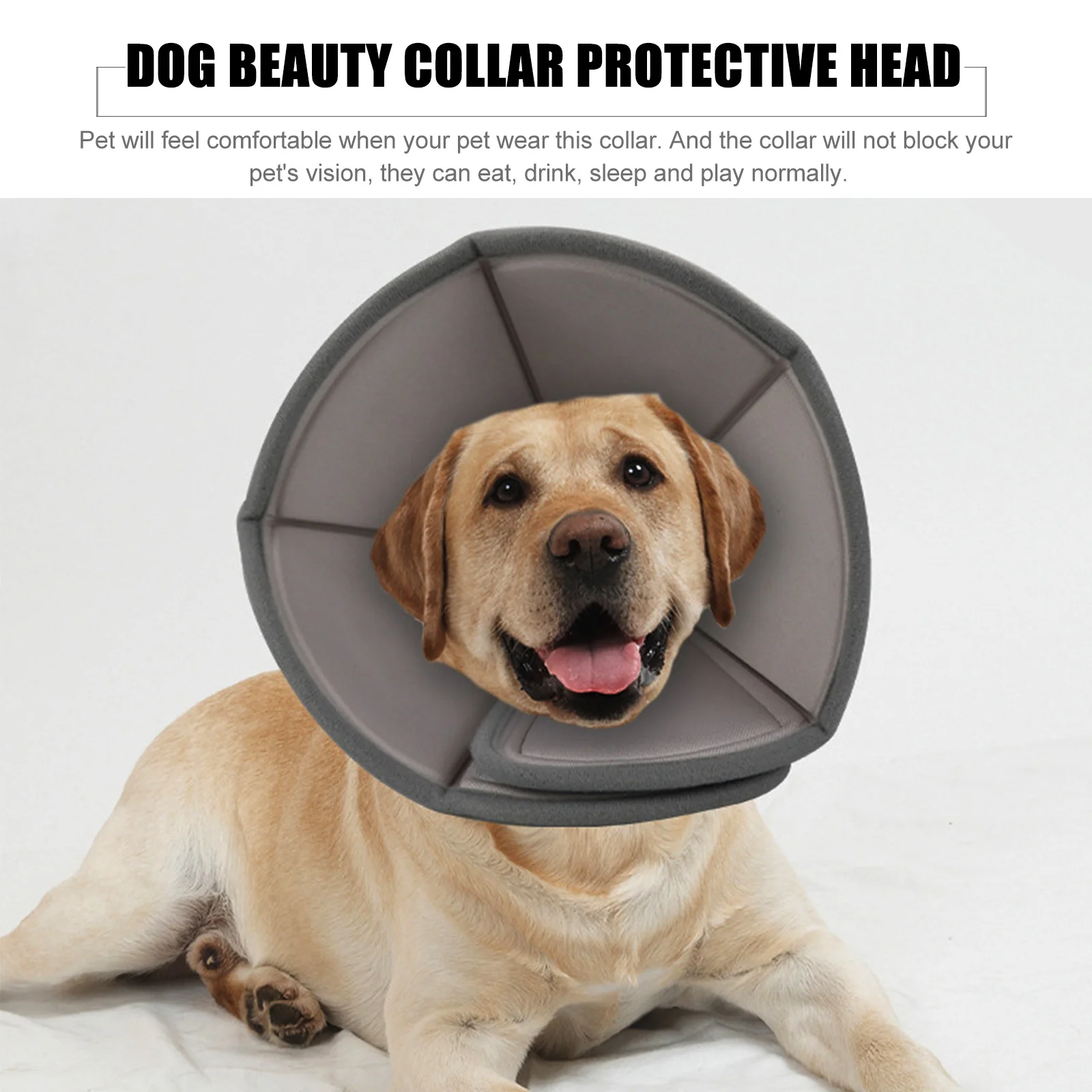 

Pet Recovery Collar Dog Cat Protective Collar Post Surgery Wound Healing Breathable Durable Pet Neck Circle Cone