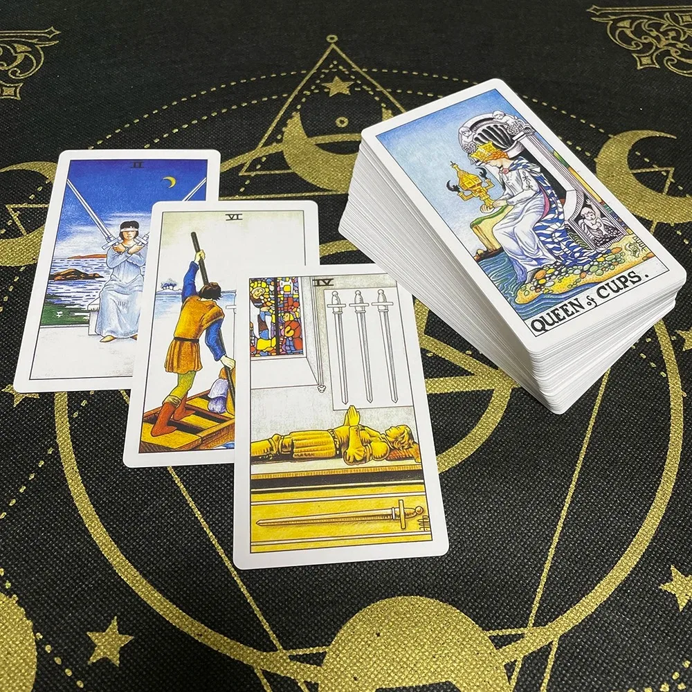 Español Rider Tarot Cards in Spanish Version Board Game Divination Deck for Beginners with Guide Book Oracle Cards Guidebook