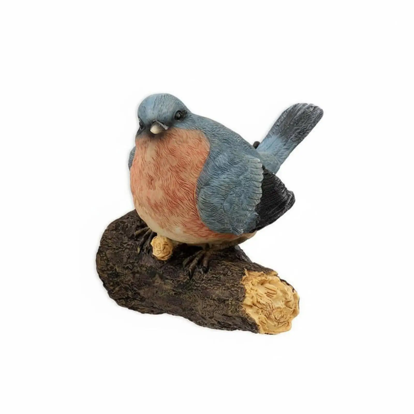 Durable Resin Bird on Branch Figurine for Garden Decoration Outdoor Patio Backyard Balcony Fence Wall Mount Art