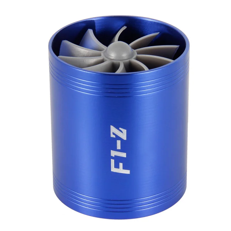 Car Air Filter Intake Fan Gas Fuel-Saving Turbocharger Turbocharger Turbo Double-Sided WheelF1-Z