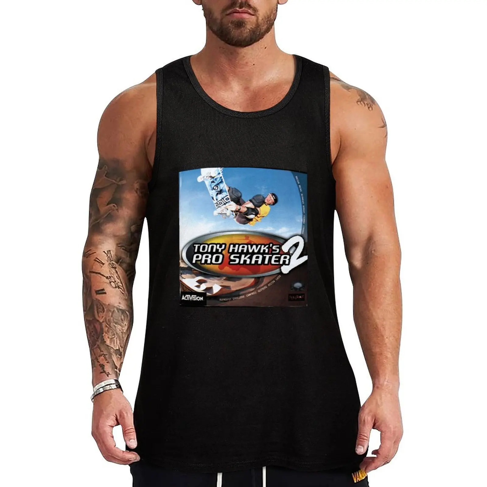 Tony Hawk Pro Skater 2 Tank Top Camiseta sin mangas informal y holgada para verano y playa