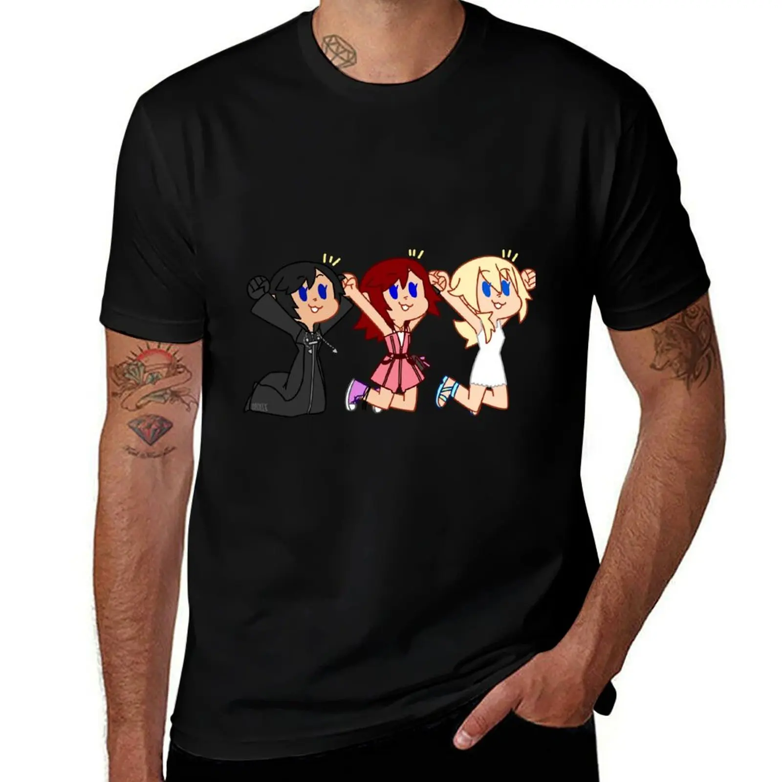 Футболка Xion Kairi & Namine Positivity для бега с короткими рукавами