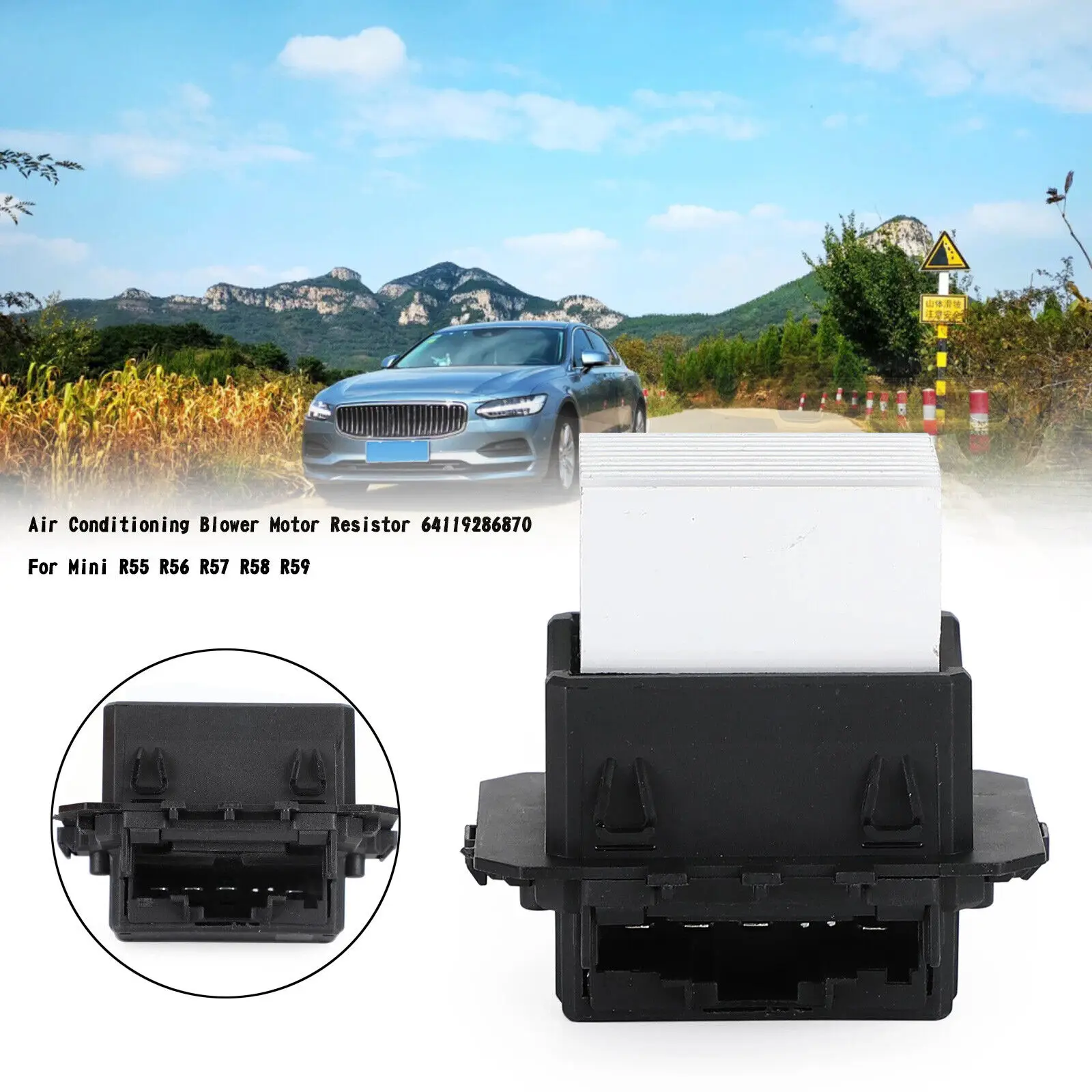 

Для BMW Mini R55 R56 R57 R58 R59 резистор воздуходувки двигателя 64119286870