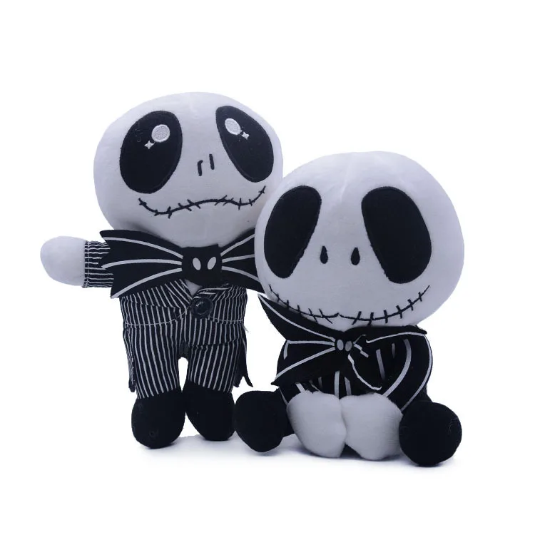 

8 Style Cartoon Anime Skellington Dog Plush Toy Anime Cartoon JACK Bone Skeleton Skull Cosplay Santa Claus Soft Stuffed Toy Gift