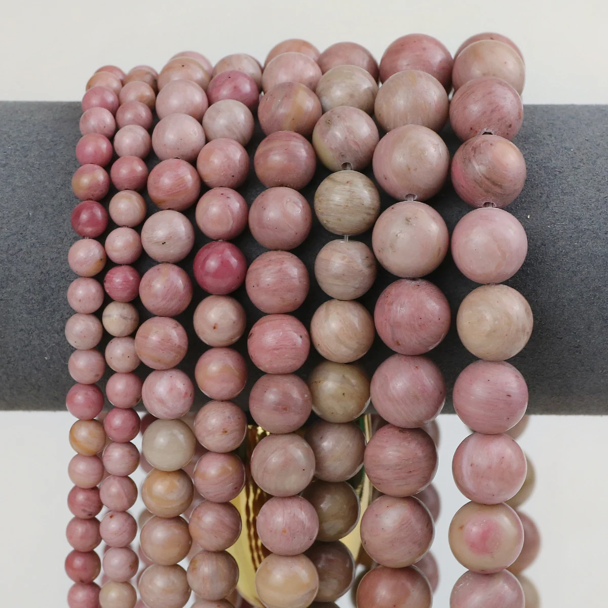 Rhodonite  Natural Stone 6 8 10 12MM Loose beads For Jewelry making Handmade Charms Bracket Necklace  Accessories DIY 15