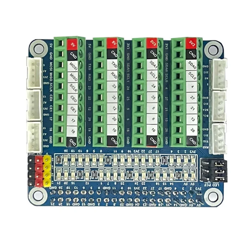 Y43A-1 Set Expansion Board GPIO Expansion Board For Raspberry Pi LED GPIO Test Board ADC/DCA Sensor