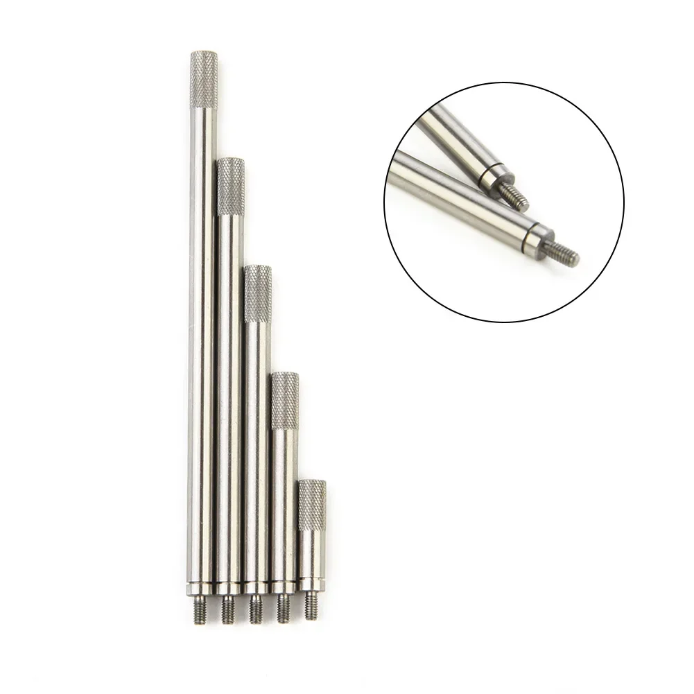 Extension Rod Kit for Dial Digital Indicator 5pcs M2 5 Thread Lengths 20 40 60 80 100mm Compatible with Measuring Tools