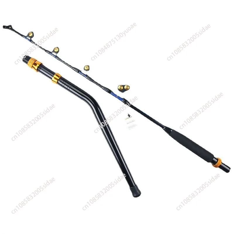 80/130 lb trolling rod boat fishing rod south oil rod reinforced pulley guide eye