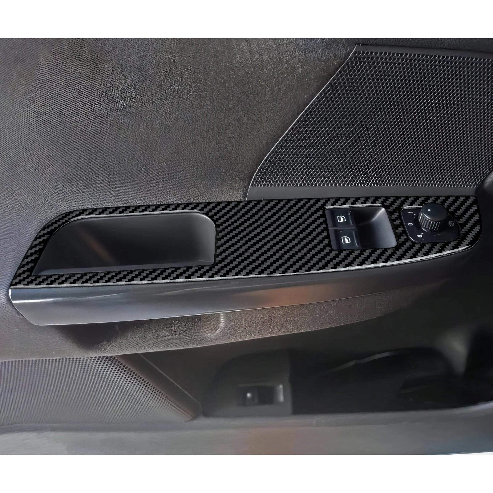 Car Window Lift Switch Panel, Carbon Fiber Interior Sticker, For VW Jetta V Golf V VI MK5 MK6 R32 GTI Plus Variant Accessories view 6