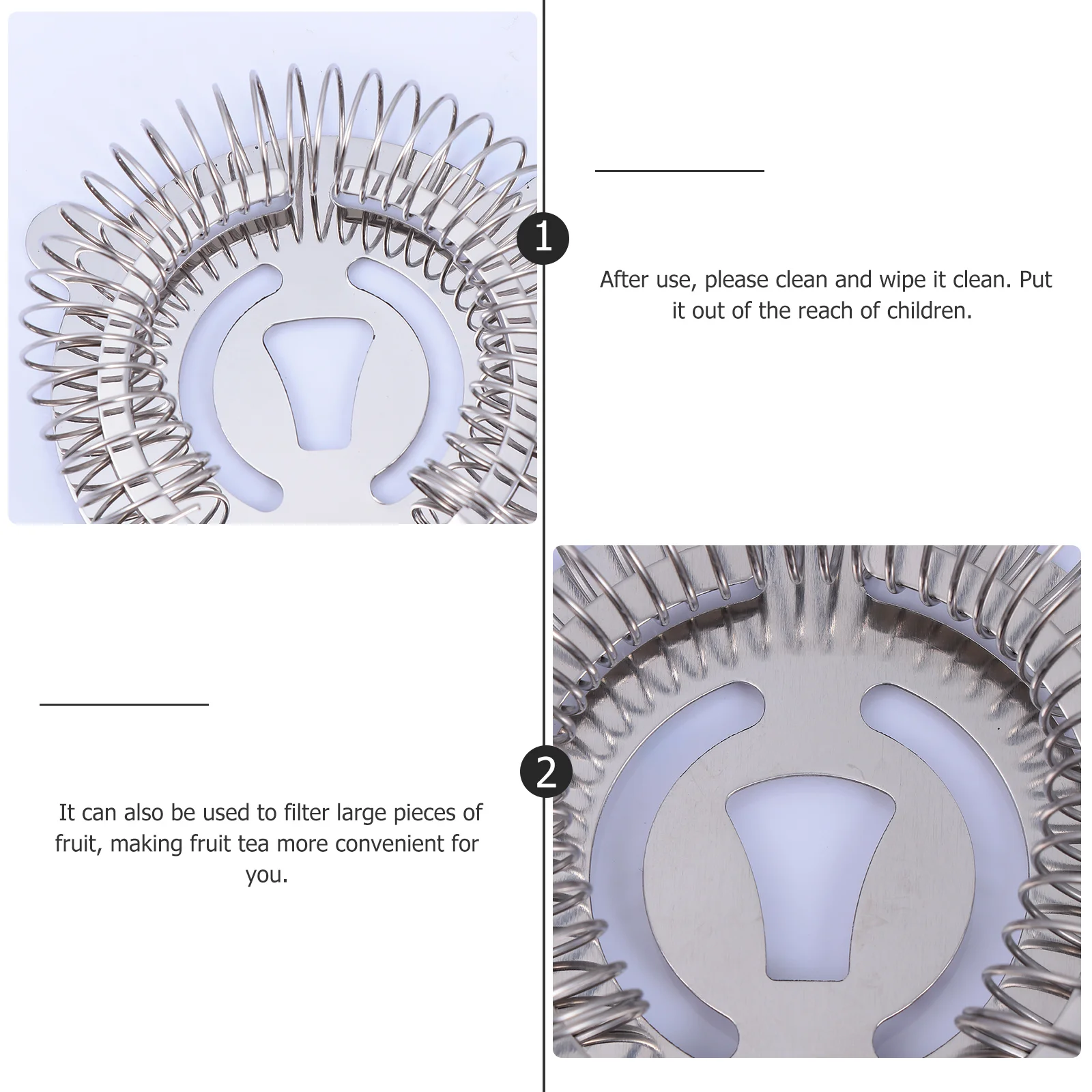 

2Pcs Stainless Steel Cat Shaped Ice Cocktail Strainer Fruit Tea Filter Fast Passage Professional Bartenders Barware Bar