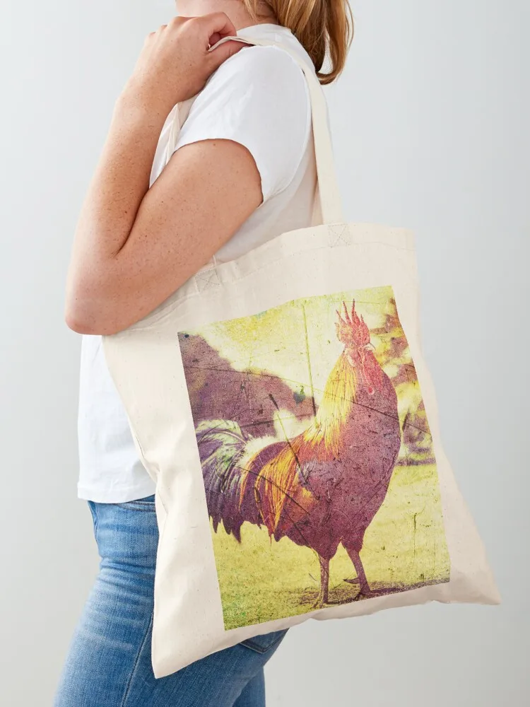 

Sunshine Rooster Tote Bag Custom bag female bag reusable shopping bags cute pouch