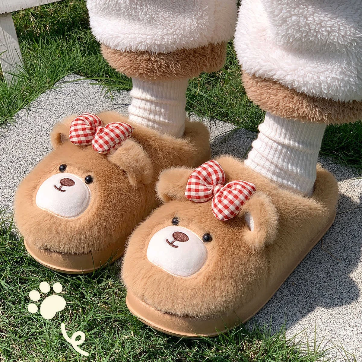 شباشب قطنية للنساء، شتاء 2025، منزل داخلي جديد، لطيف بعد الولادة، شباشب قطنية سميكة للرجال، شتاء