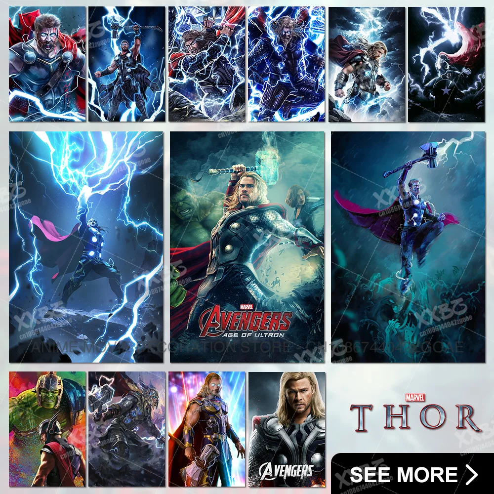 

Thor Canvas Painting Loki Poster Hela Home Decoration The Avengers Pictures Marvel Comics Wall Art 1Pcs No Frame For Living Room