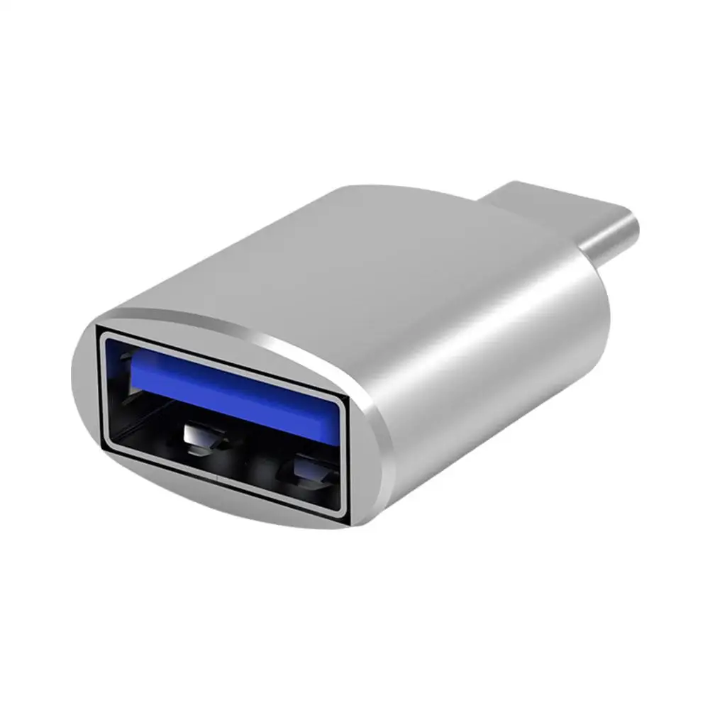 Adattatore da USB3.0 a tipo c guscio in alluminio adattatore Mini in alluminio lungo adattatore OTG multifunzione I8V3