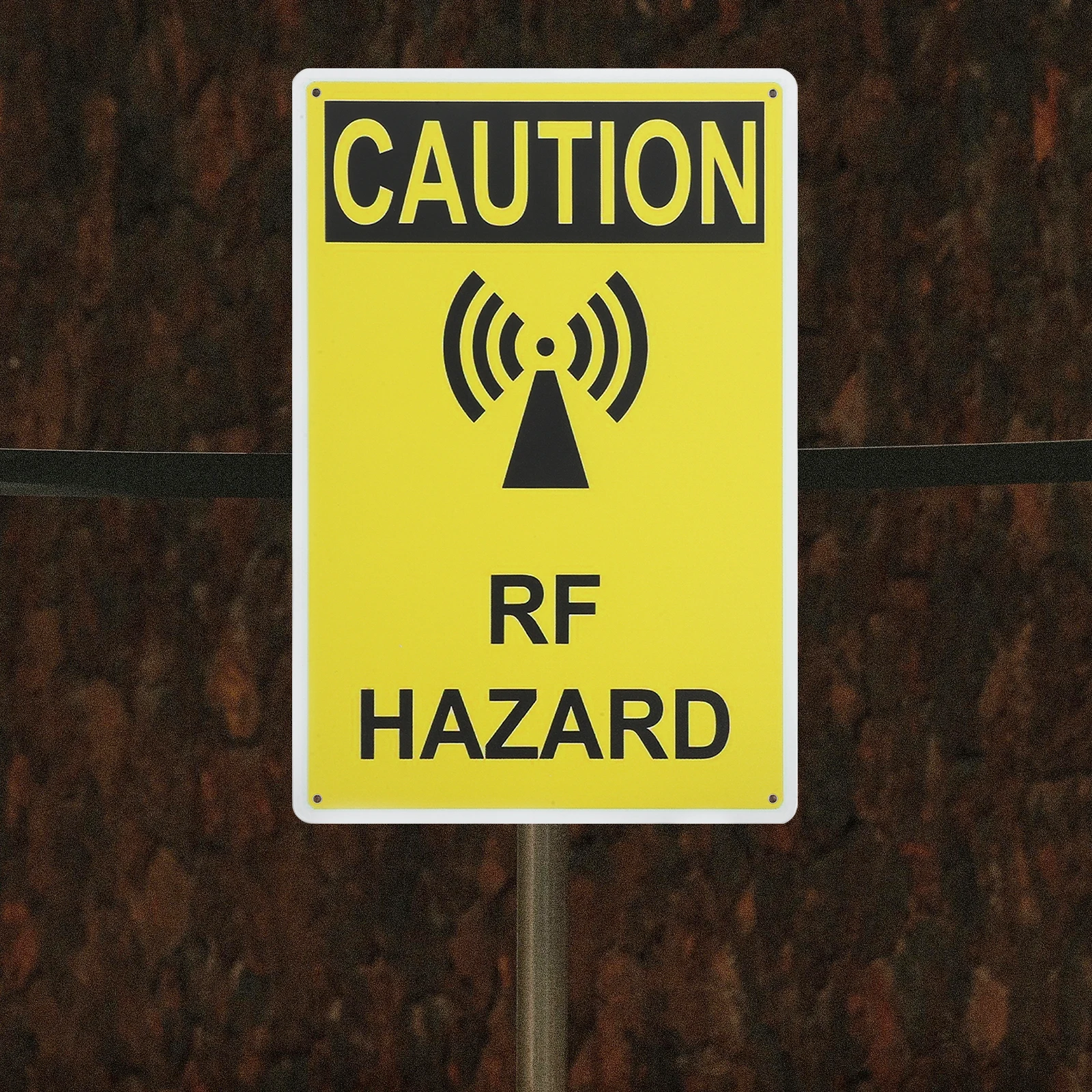 

High Visibility Radio Frequency Sign Sturdy Safety Use Lightweight Non-Deforming Caution