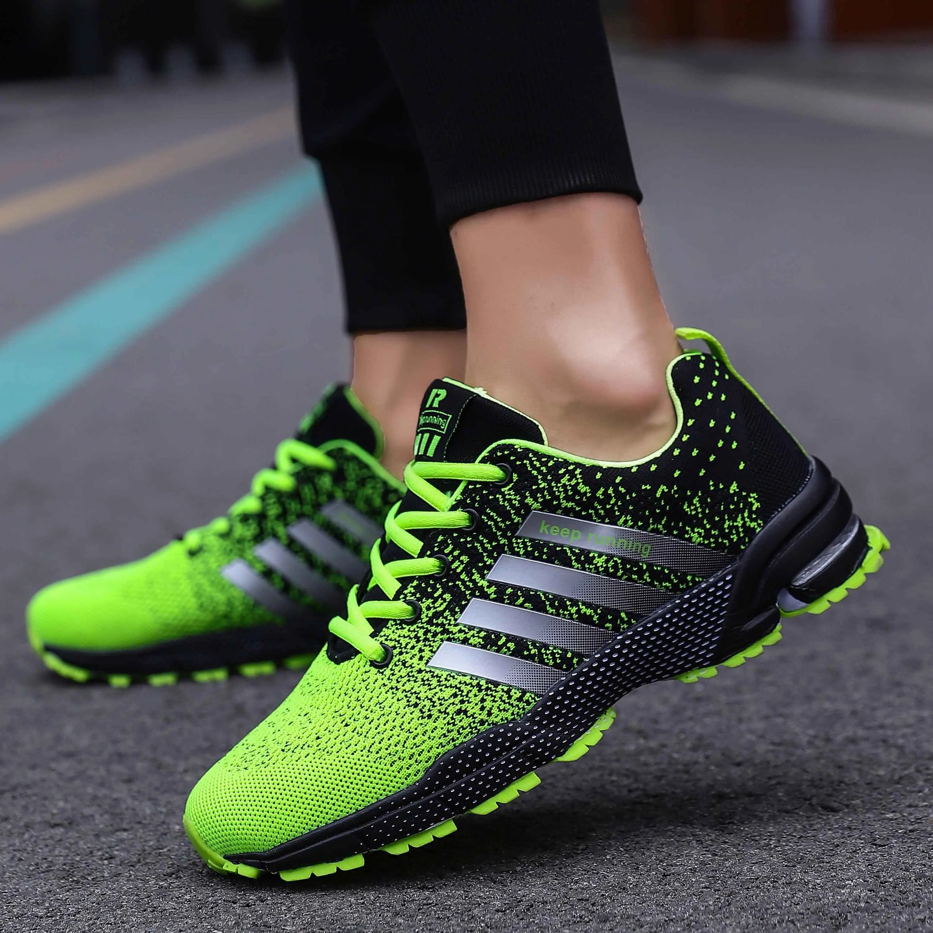 YRZL Women Running Shoes Sneakers for Men Lightweight Breathable Mesh Walking Shoes 2025 Comfort Sport Shoe Casual Tennis Shoes