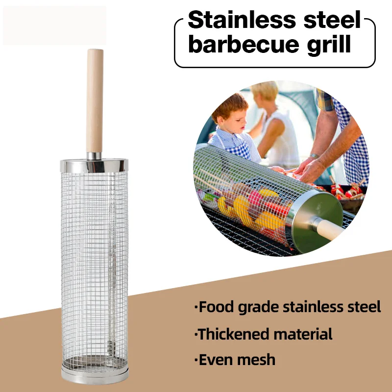 Bbq Basket Wooden H…