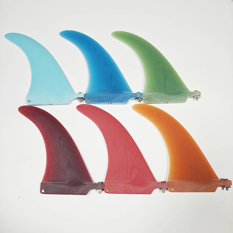 CFINE Sea Surfboard Tail Rudder 6-6.5 inch Multi-color Single Fiberglass Tail Fins Surfboard Balancer Splitter Accessories