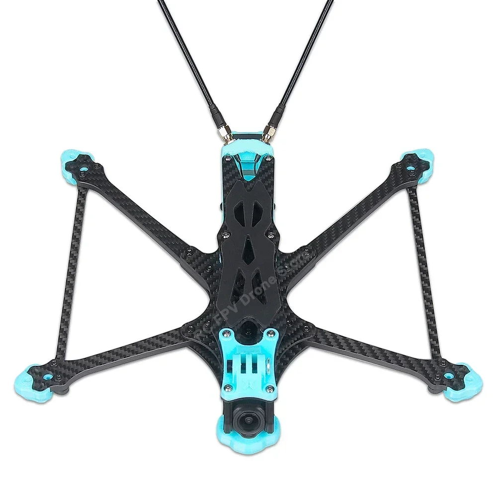 Foxier mega lr7 ''7 polegadas 305mm dc quadro de longo alcance t700 carbono com revestimento sedoso para drone o3 vtx analógico/vista/ HDZero rc fpv