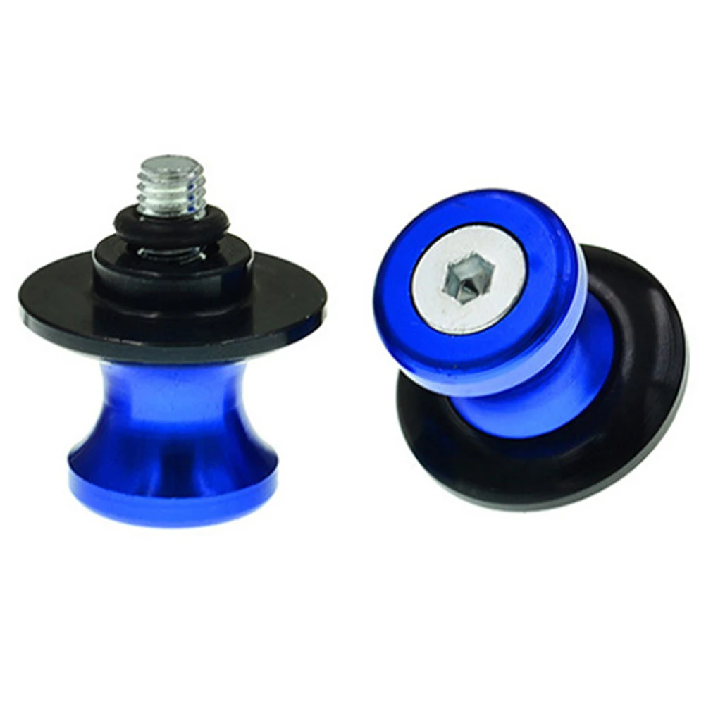 

2 Pcs Frame Screws Motorcycle Car Nail Stand Swingarm Spool Ring Aluminum Alloy