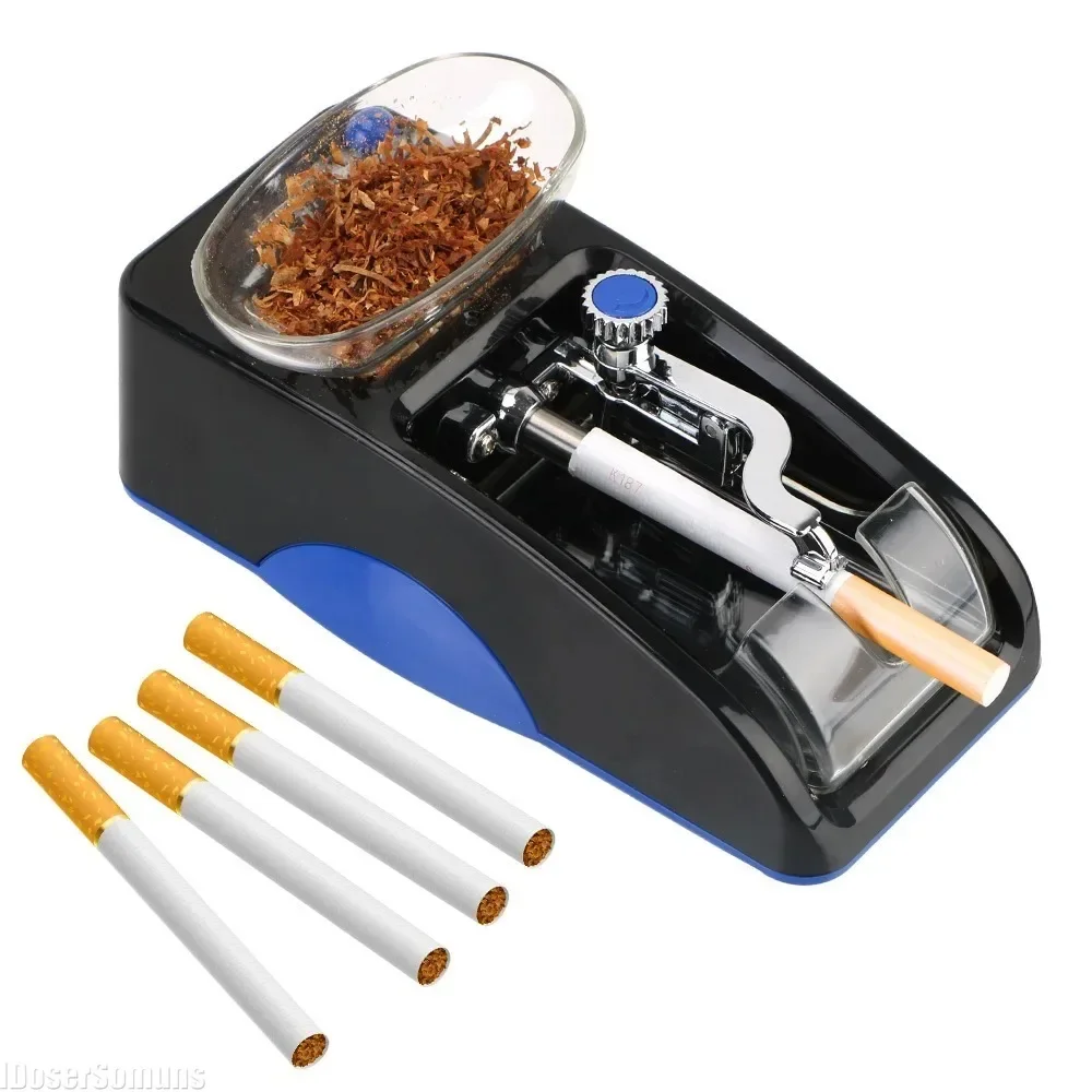 Electric 6.5mm 8mm Tube Portable Automatic Cigarette Rolling Machine Tobacco Injector Maker Roller Smoking Tool Accessories